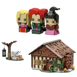 Hot Ideas Hocus Pocused The Sanderson Sisters Cottage Anime Brickheadz Building Blocks Bricks Toys For Kids Christmas Gifts