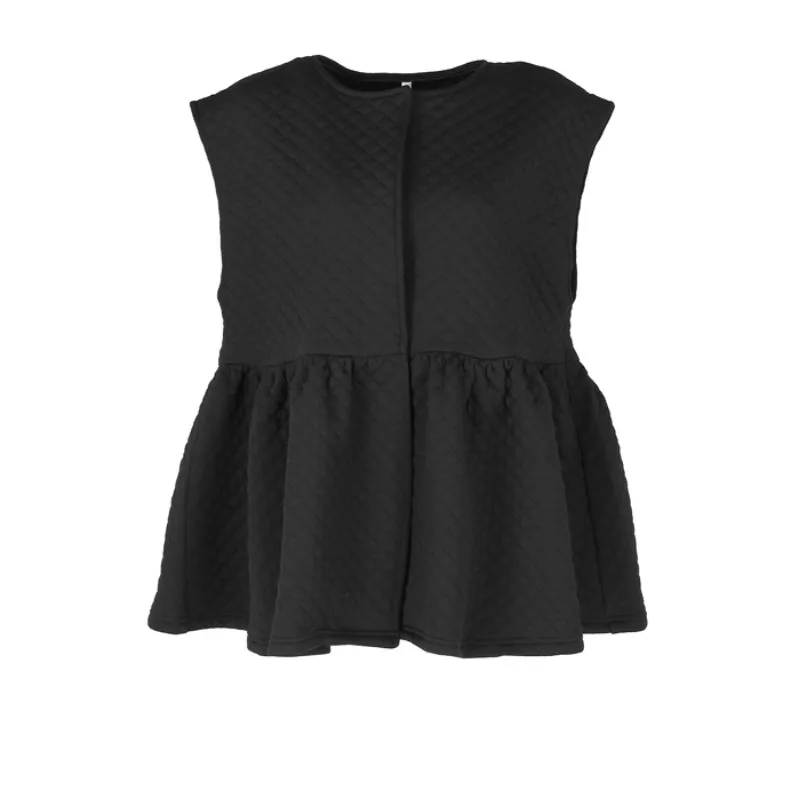 Gilet cardigan en coton Thiened avec bordure en dentelle Bla, vêtement d'extérieur polyvalent, doux, élégant, fermeture à un seul bouton