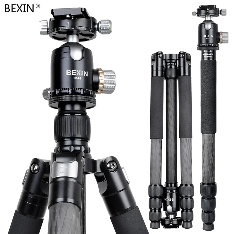 BEXIN Высококачественное углеродное волокно 720-градусная панорамная видеокамера Dslr для фотосъемки, штатив с шаровой головкой для камеры