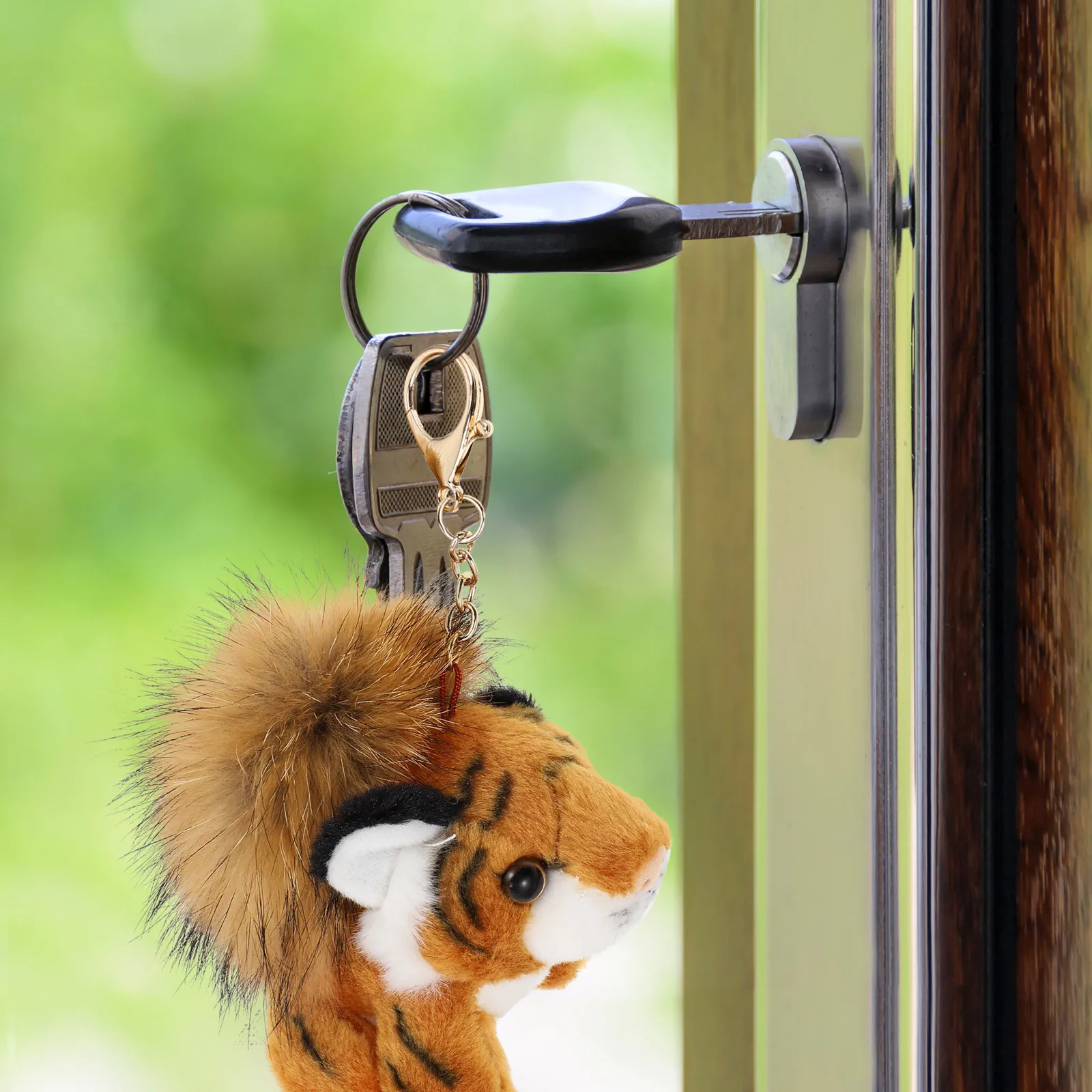 

1Pcs Tiger Pendant High Quality Material Comfortable Touch Nice Decor for Keychain Backpack Handbag Craft Hanging Adornment