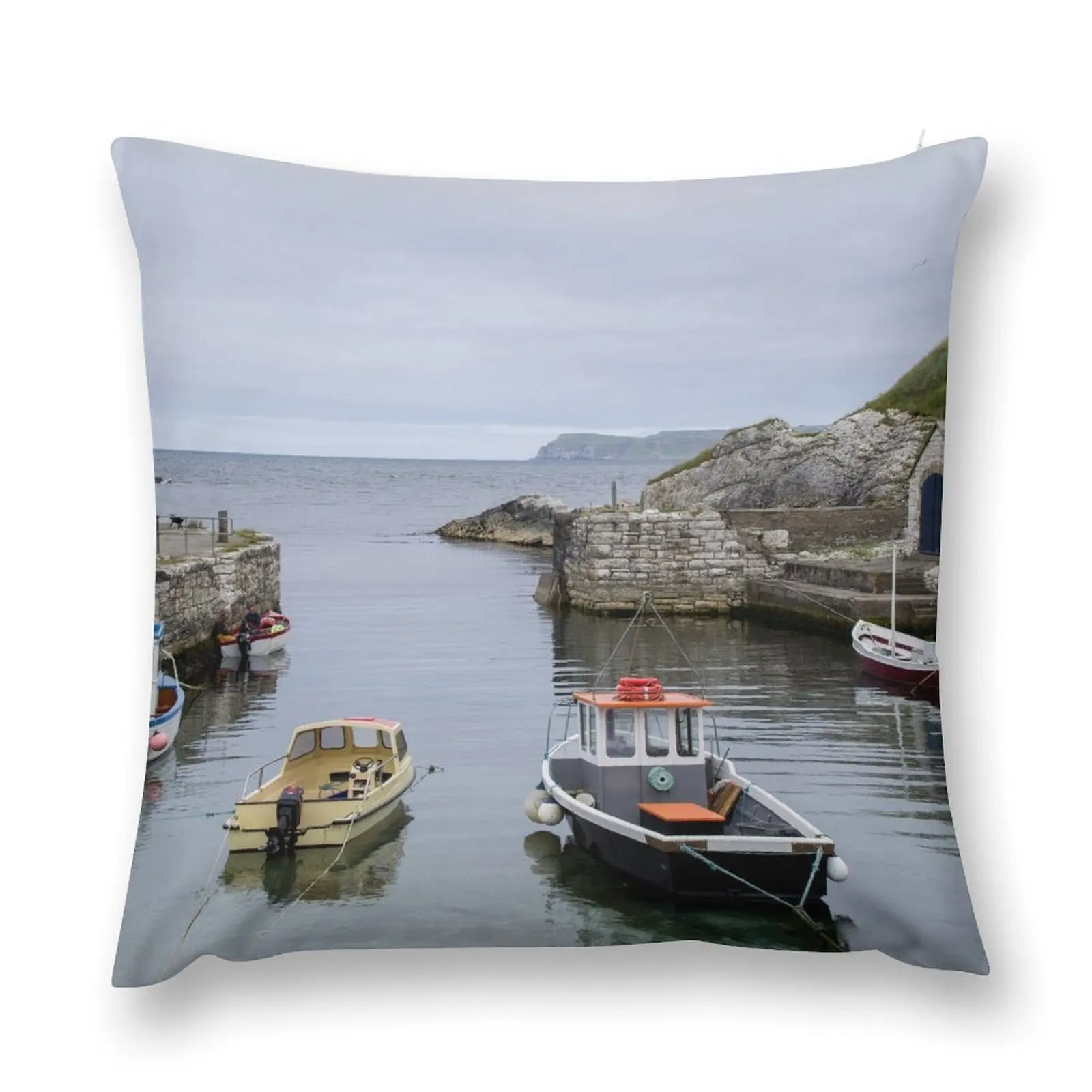 

Ballintoy Harbour Throw Pillow Cushion Cover For Sofa Decorative pillowcase pillow