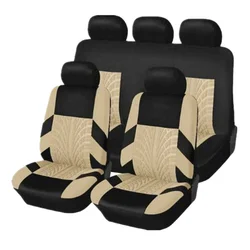 Car Seat Covers For Hyundai i30 Creta Tucson ix35 Solaris Elantra Santa Fe Kona i40 Getz Palisade Polyester Car Cushion Seats