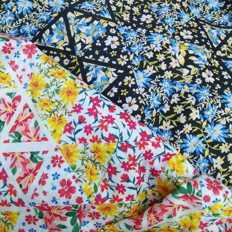 Cotton Digital Printed Fabric, Hand sewn, DIY Clothing Dresses, Susenders Shirts, Children's Clothing, Spun Fabric