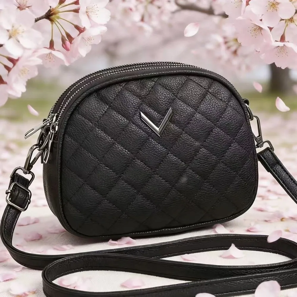 Fashion Leather Women's Crossbody Bag Casual Versatile Small Square Bag Shoulder Bag Daily Use