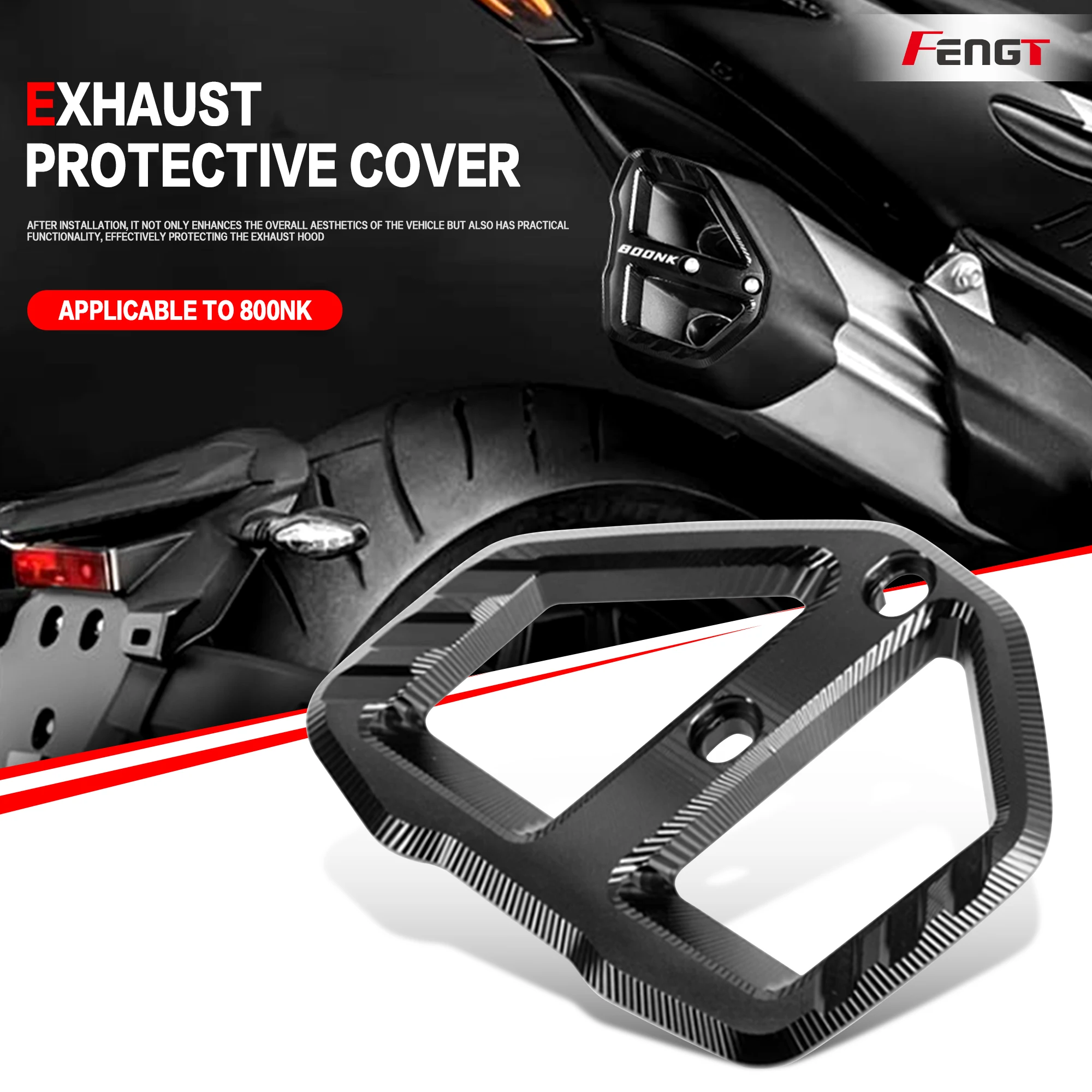 Für cfmoto 800nk 800 nk cf800nk motorrad auspuffs chutz abdeckung verkleidung auspuffrohr schwanz ende zubehör koffer