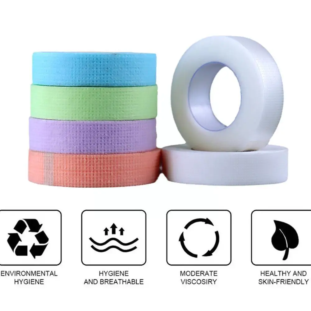 1Roll Kleur Wimper Verlenging Eye Pad Ademende Niet-Geweven Medische Make-Up Tape Zelfklevende Wimper Tape Doek Tool Extens S9h5