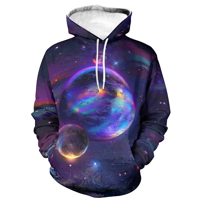 Fashion Space Milky Way 3D Printed Hoodies For Men Funny Winter Women Pullovers Casual Streetwear Oversized Hoodie Y2k Kids Ropa