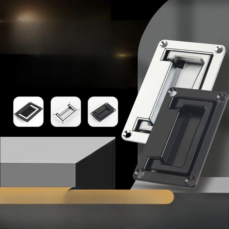 

Cabinet Panel Handle Toolbox Pull Metal Grip for Electrical Box Hidden Drawer