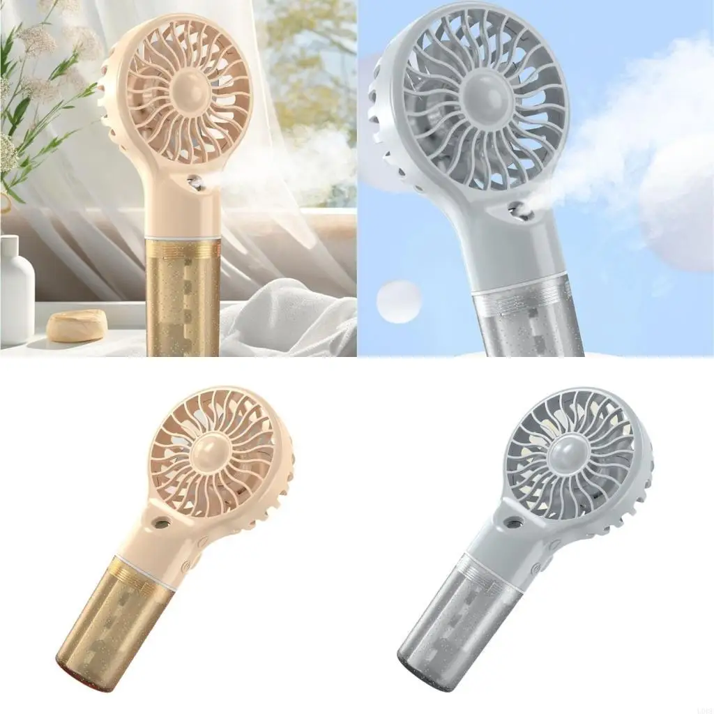 

Вентилятор StMisting Ручной вентилятор 4-скоростной регулируемый настольный вентилятор Перезаряжаемый вентилятор