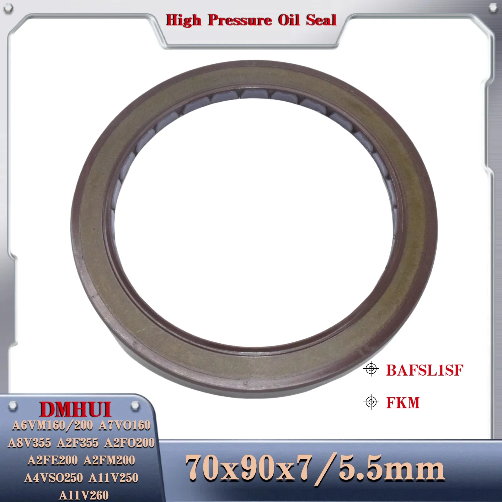 

70X90X7/5.5 For R909831663 Rexroth A6VM160/200,A7VO160,A8V355,A2F355, A2FO200,A2FE200,A2FM200,A4VSO250,A11V250,A11V260
