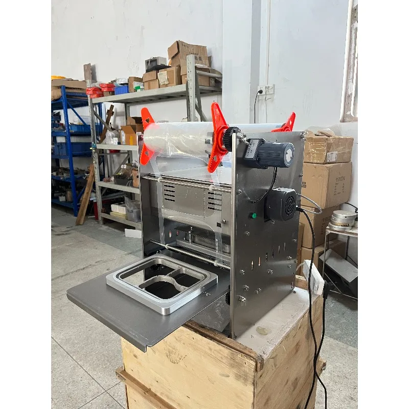 Automatic Sealing Machine for Fresh Food & Snacks, Compact Commercial Sealer for Small Businesses