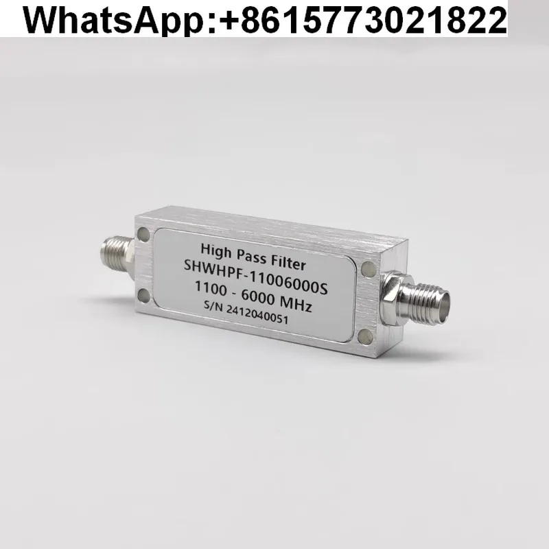 

1100-6000MHz SMA female 5W high rejection, RF microwave coaxial high pass filter