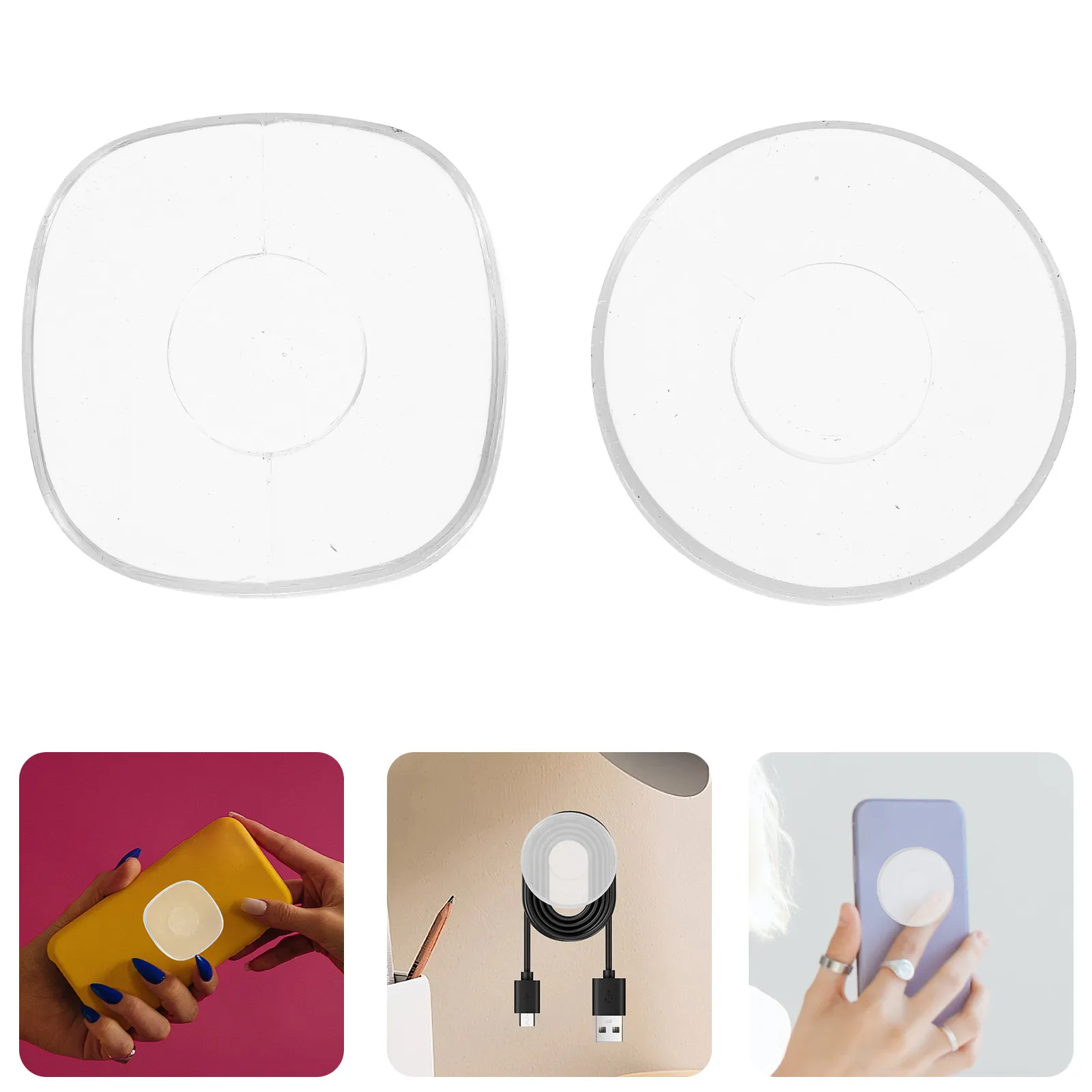 6 Stück Nano-Antirutsch-Pads, transparenter Telefonhalter, stark klebend …