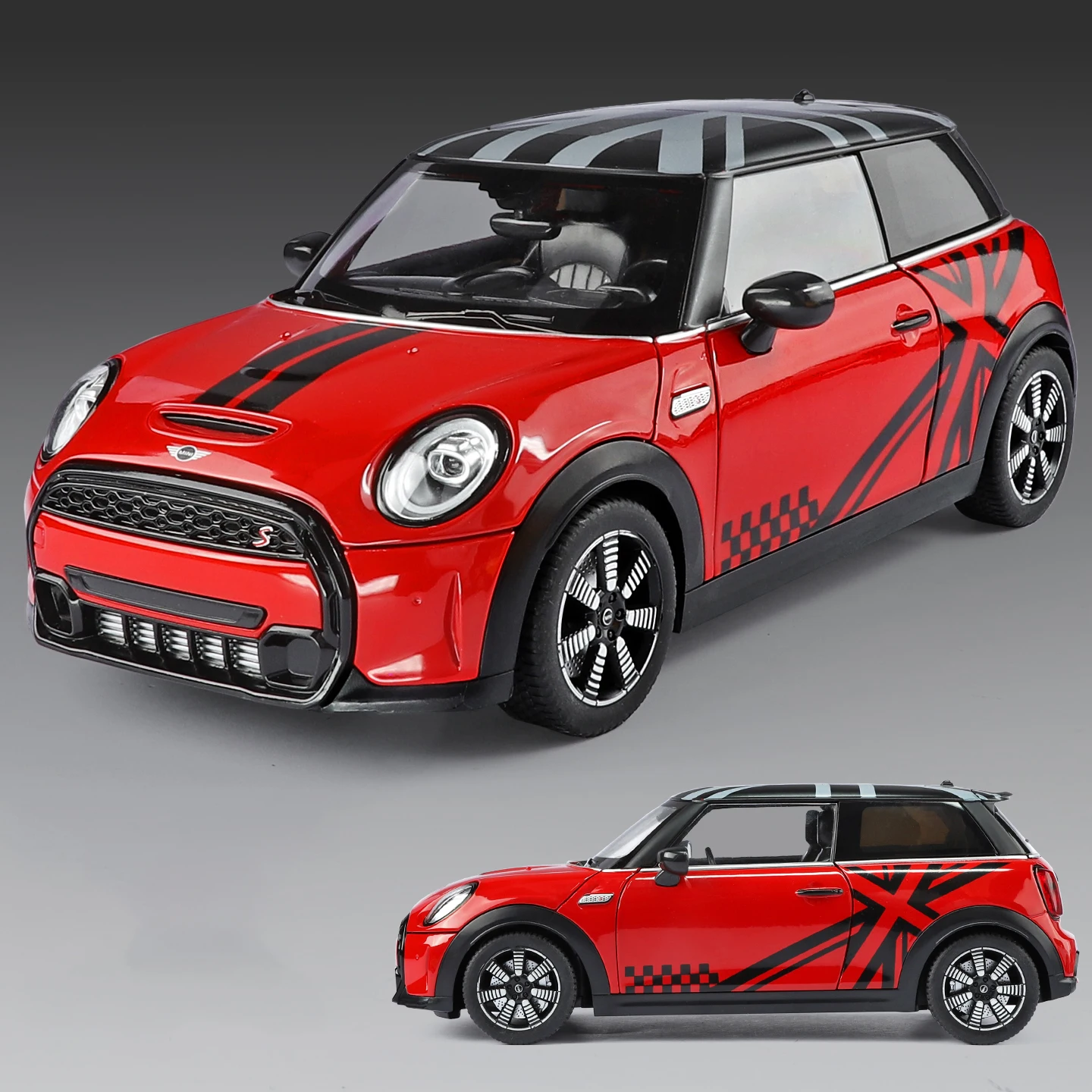 

Large 1/18 BMW MINE Cooper S Alloy Car Model Boy Perfect Gift Collectible Toy Ornament Living Room Decor