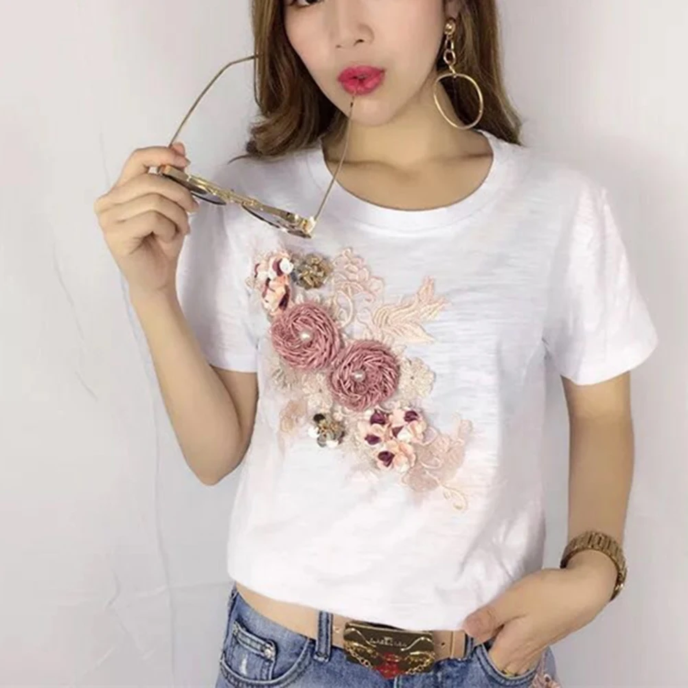 

Flower Patch Skirt Embroidery Sewing Patches Decorate Craft for Clothes Appliques