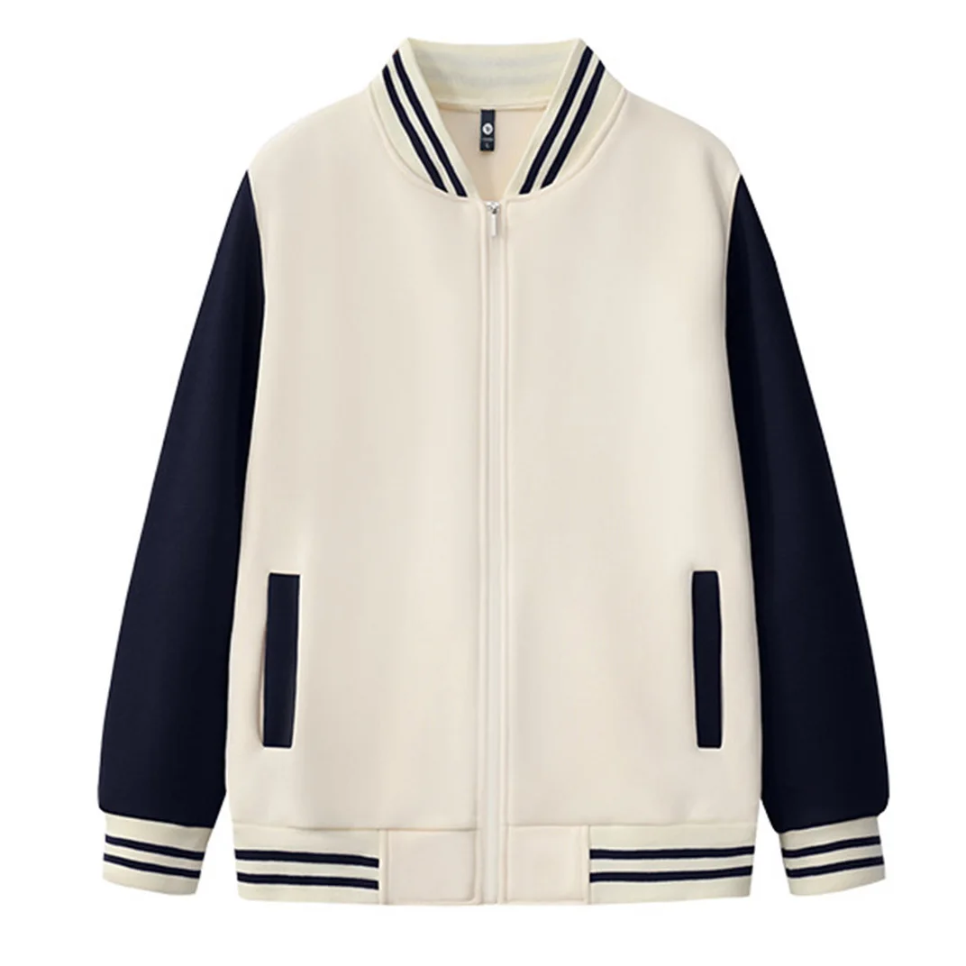 Sublimation Blank Autumn Fashion Button-Up Hoodie Zipper Jacket Workwear Loose Sportswear For Custom Logo Wholesale