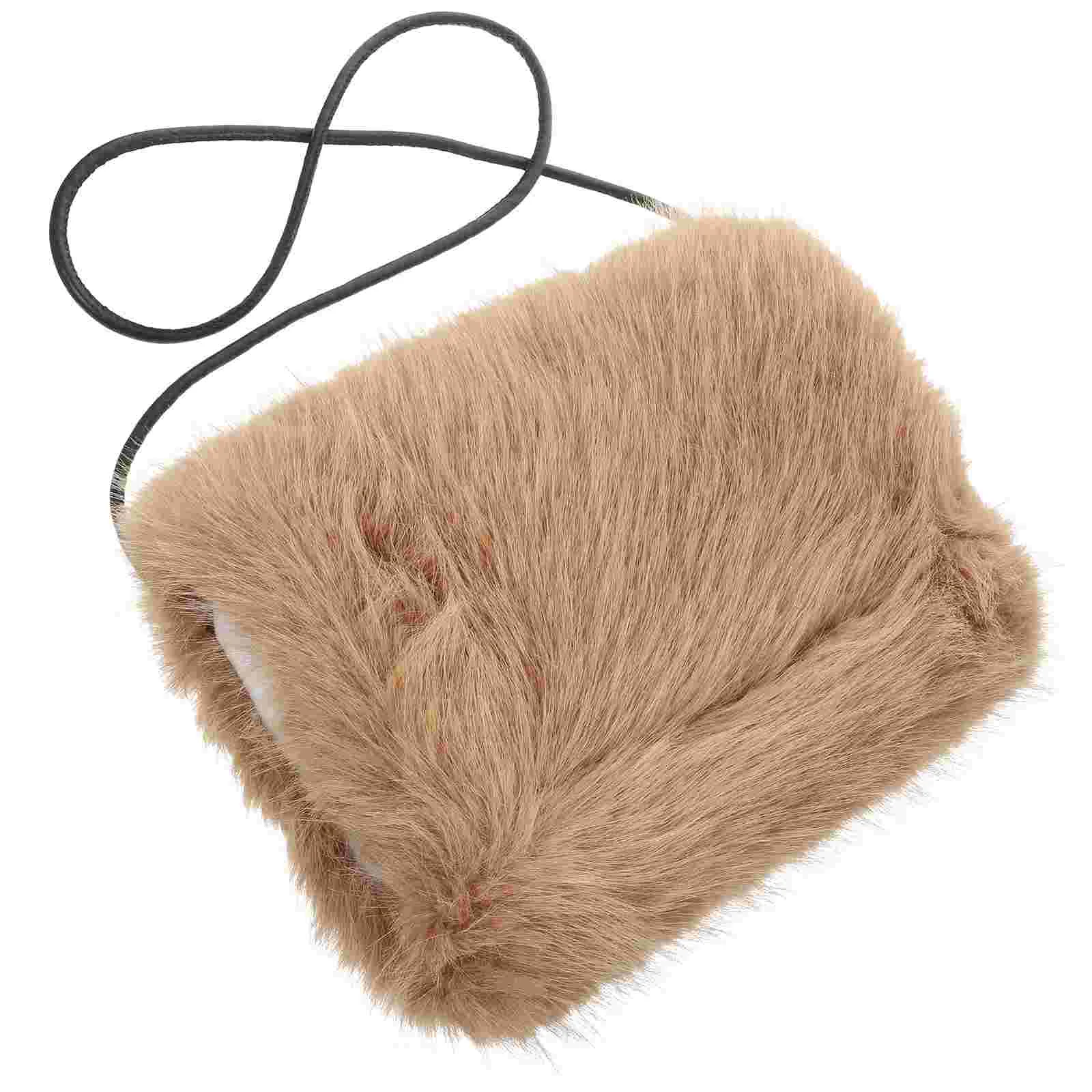 

Hand Warmer Stylish Keep Outdoor Supply Imitation Fox Fur Women Muffs