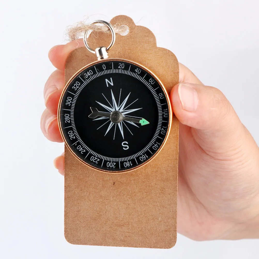 

5pcs Metal Compass Pendant Durable Portable Party Decoration Wedding Birthday Gift Keychain Accessory Mini Pendant Guest Favor