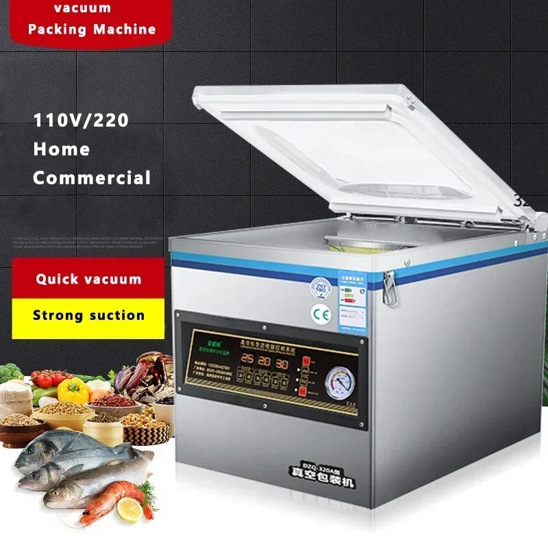 

Automatic Food Vacuum Machine Sealing Machine Wet and Dry Commercial Packaging Machine Vegetable Fruit and Meat Sealing