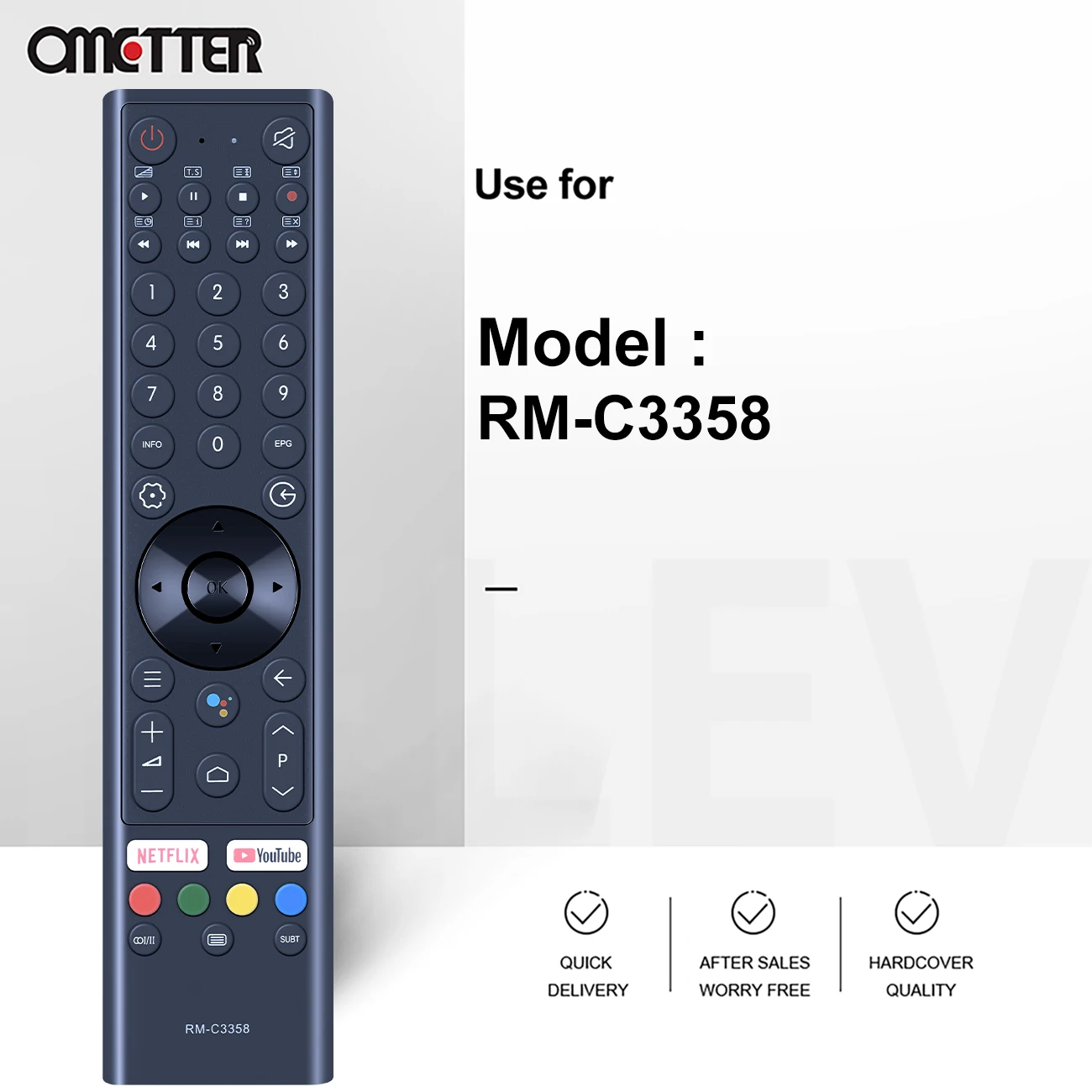 New Voice RM-C3358 RMC3358 Remote Control For JVC Smart LCD LED TV