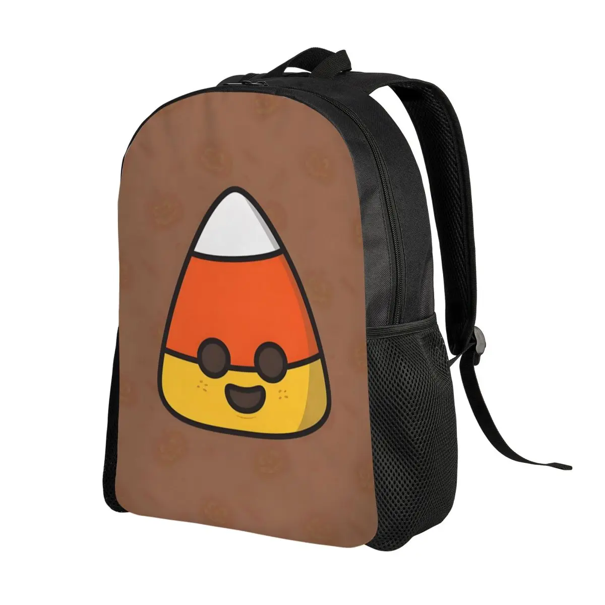 Custom Candy Corn Icon Laptop Backpack Women Men Basic Bookbag for College School Student Bags