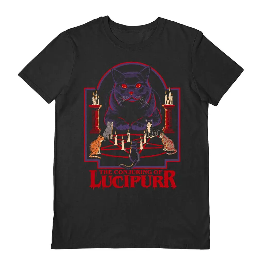 

Steven Rhodes T-Shirt - Lucipurr - Official Black Short Sleeve Tee in 5 Sizes