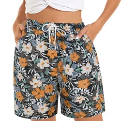 New Summer Beach Shorts Women's Fashion shorts Bermuda  Comfy Loose Casual Shorts For Women Beach Shorts