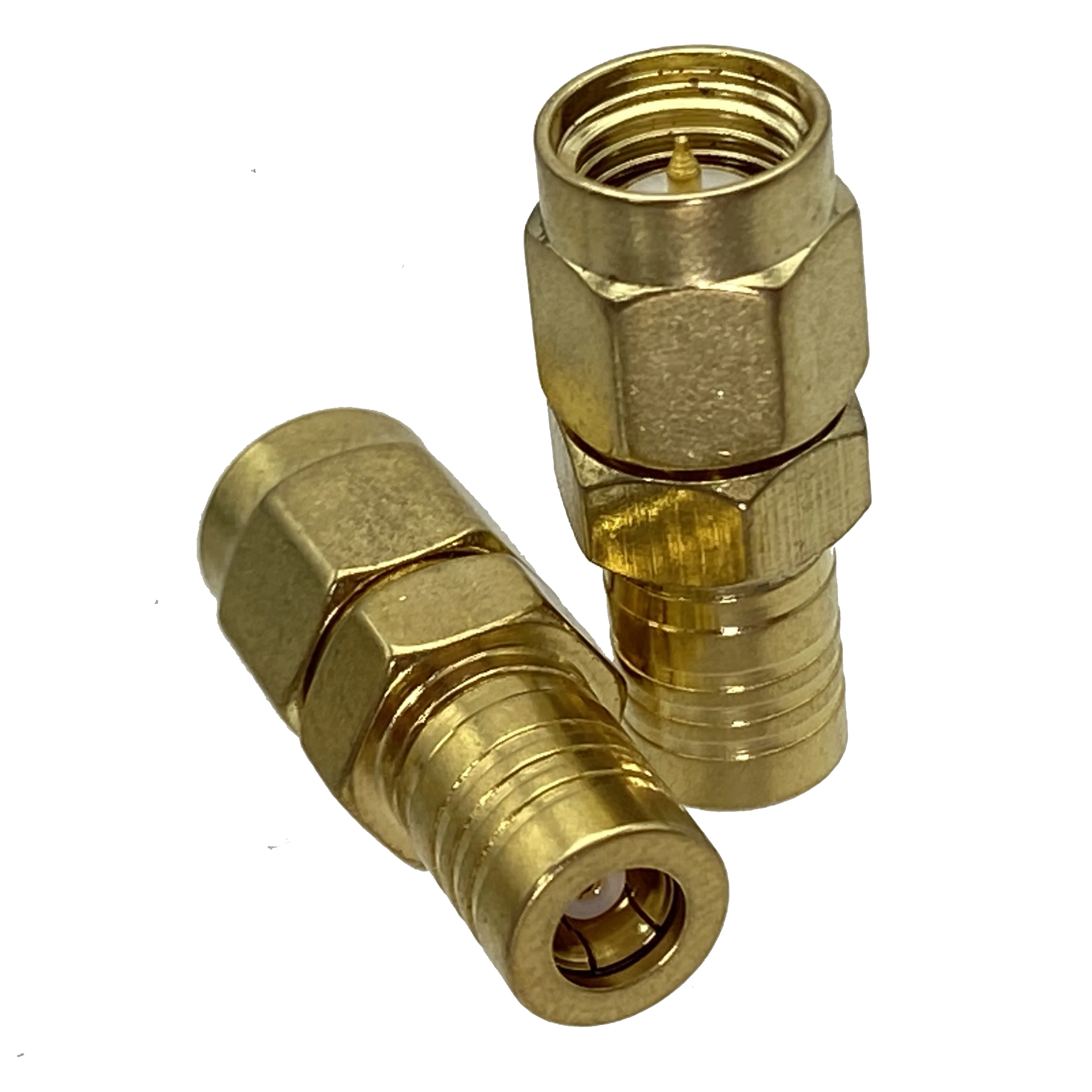 1pcs Adapter SMA to SMB Male Plug & Female Jack Wire Terminal RF Coaxial Connector Brass