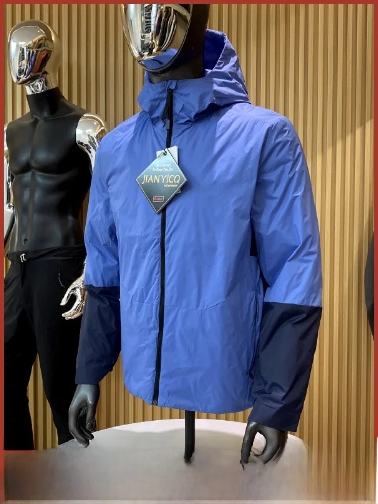 

Высококачественная уличная легкая тройная хлопковая мужская модная ветрозащитная водонепроницаемая хлопковая одежда на осень и ...