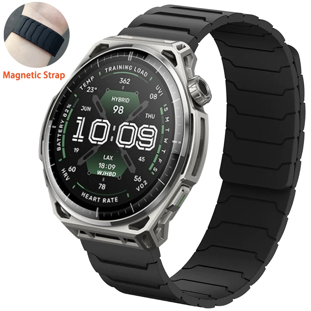 Bracelet magnétique pour montre AMAZFIT BALANCE 3 2, Amazfit Active Max 48 mm, BIP6 5, UNITY, GTR 4/3 Pro 2, bracelet en silicone de 20 mm et 22 mm.