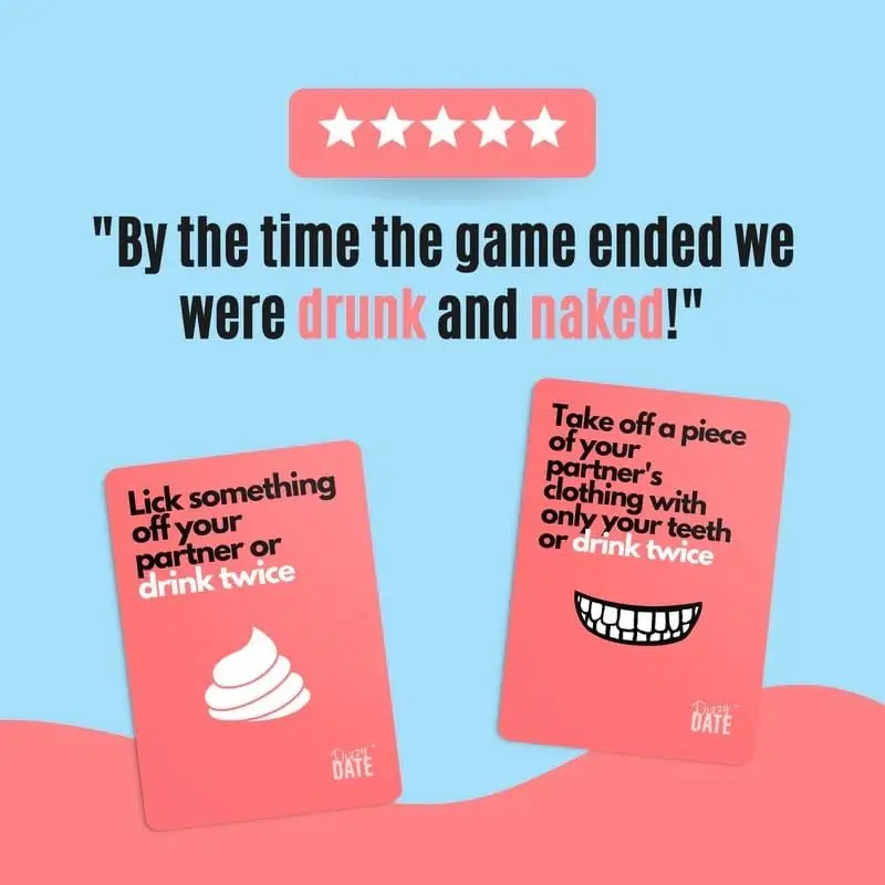 Oh No Crack! Dizzy Date card game, perfect for date night, couples, christmas and valentines!