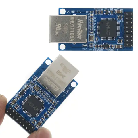 CH9121 UART Serial Port to Ethernet Network Module TTL Transmission Module Industrial Microcontroller STM32 TCP/IP 51 3.3V 5V