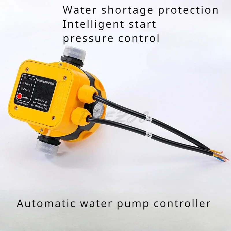 Yellow Water Pump Electronic Water Flow Pressure Switch Automatic Water Tower Liquid Level Controller