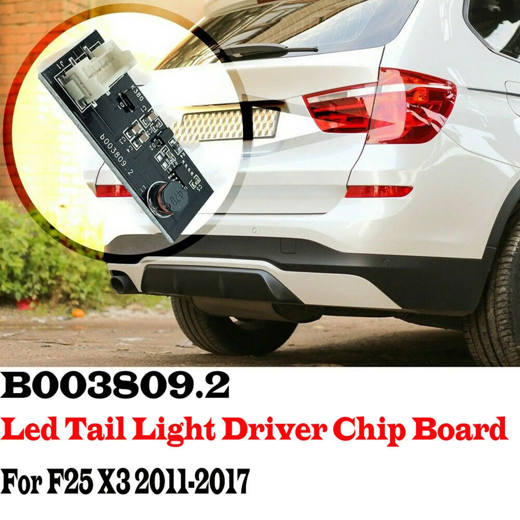 Placa de Chip LED Luz Troneira Driver, BMW F25 X3 2011-2017, B003809.2