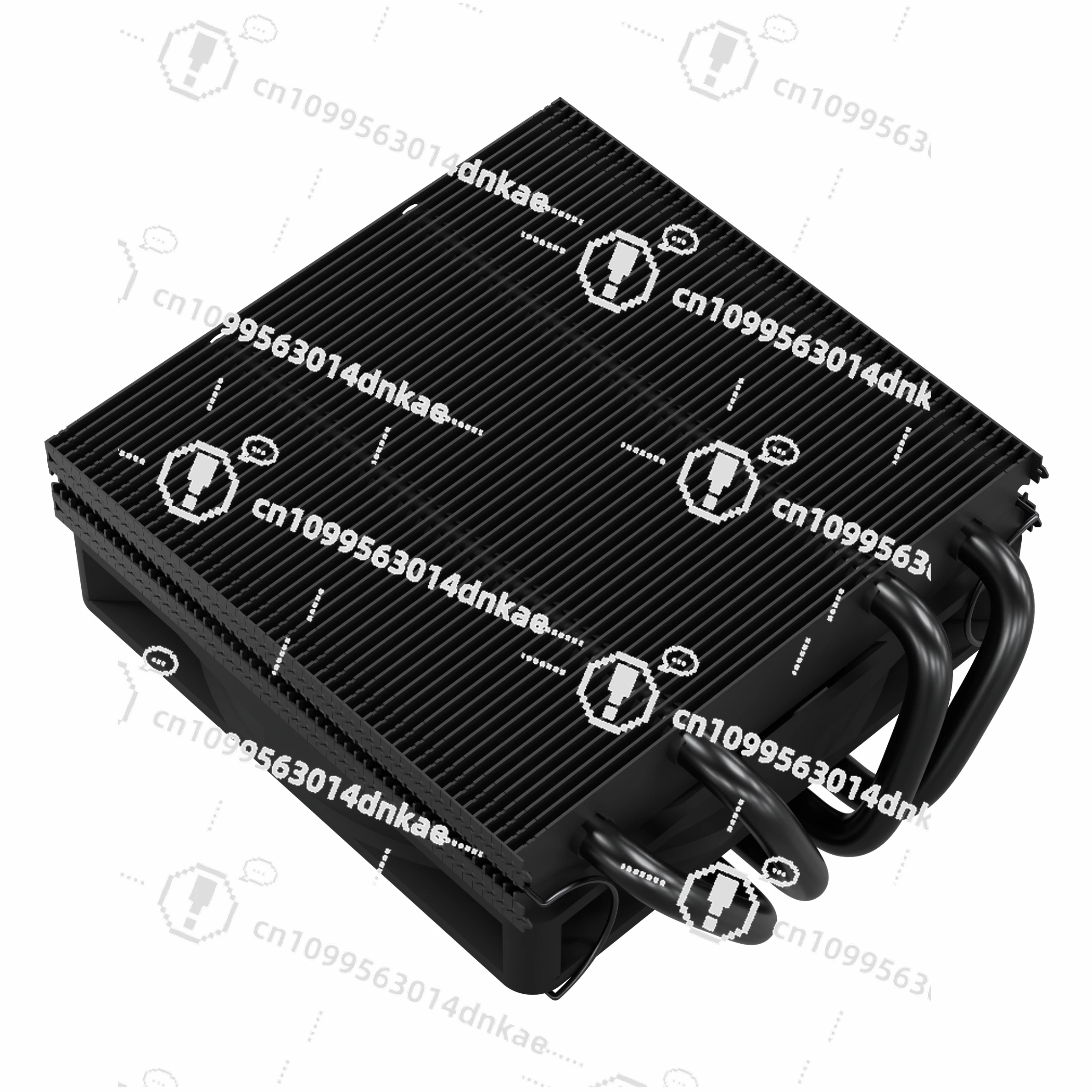 DH380 Radiator CPU Upper Blowing ITX Ultra-thin 38mm High 2011 Temperature Control Silent 4 Heat Pipe 120W
