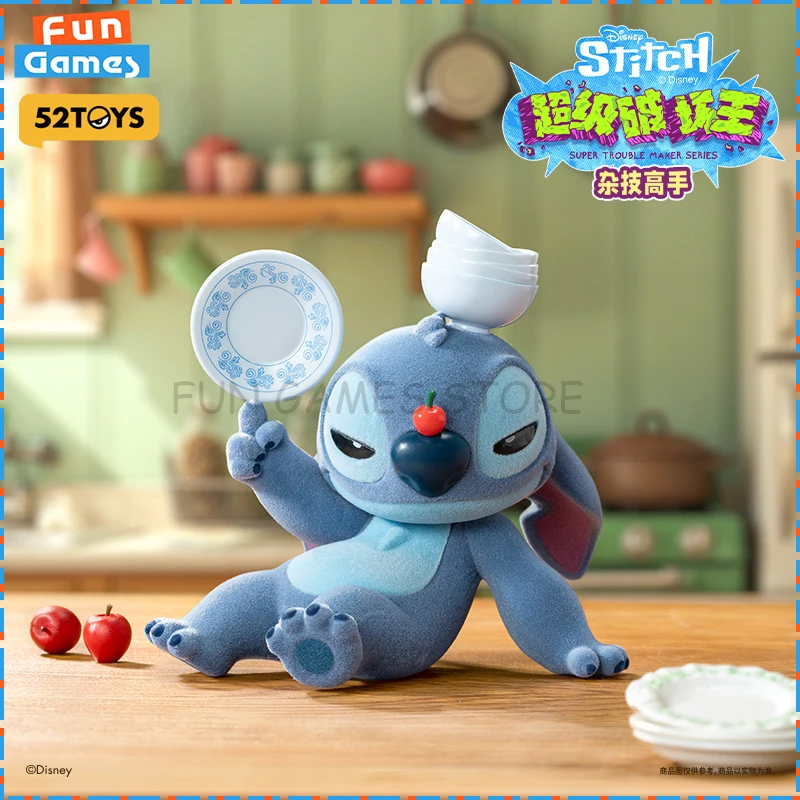 

New 52TOYS Blind Box Stitch Super Trouble Maker Series Mystery Box Anime Figure Toy Custom Collectible Ornament Birthday Gifts