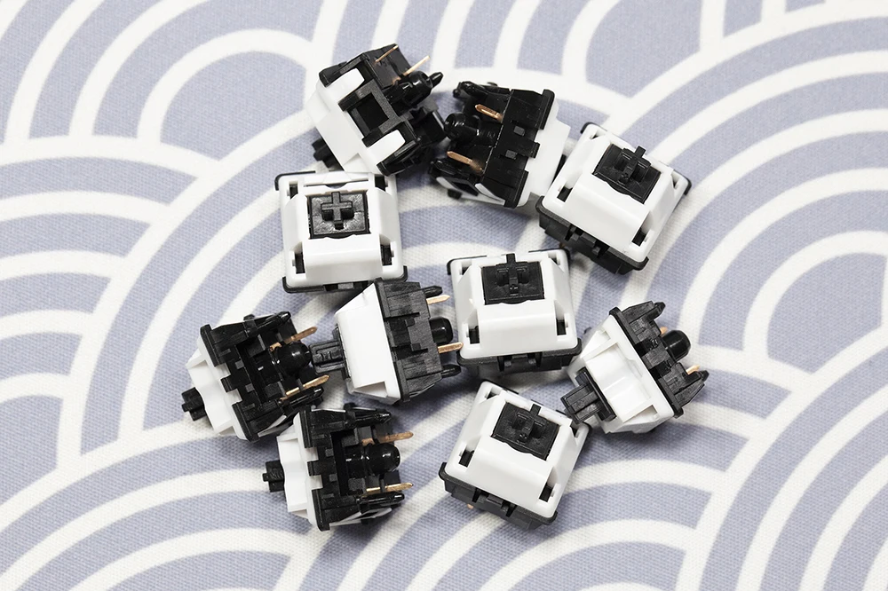 Imagem -06 - Tecsee-oreo Switch Linear Switch para Teclado Mecânico de Jogos Gold Spring Pom Nylon Uhmwpe 5pin Rgb Smd 63.5g mx