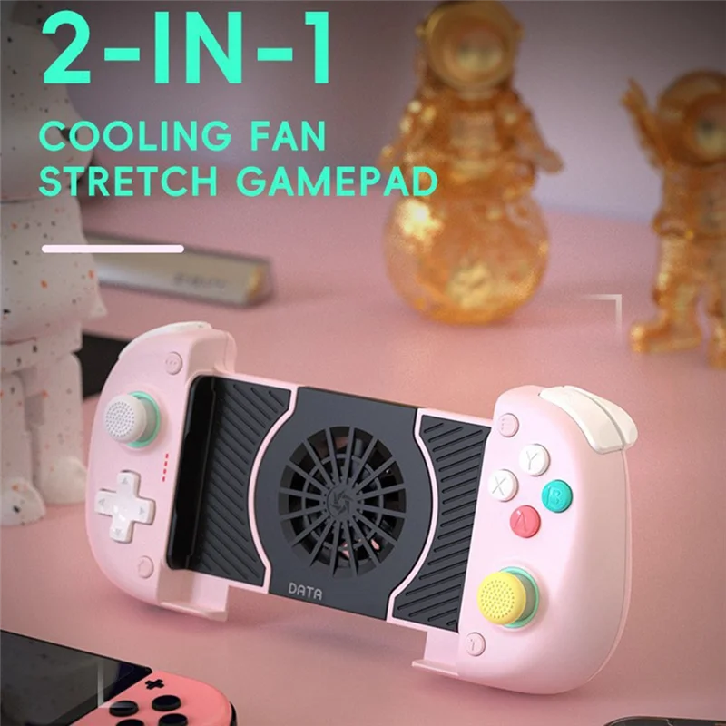 AT82-X3 For Switch/OLED Bluetooth Wireless Controller With Dual Hall Joystick Cooling Fan For PUBG Mobile For Android/IOS PC