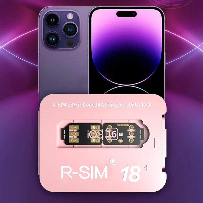 V28 R-SIM18 + карта разблокировки процессора с двумя чипами для IPhone14 ~ 6 Series 5G версия iOS16