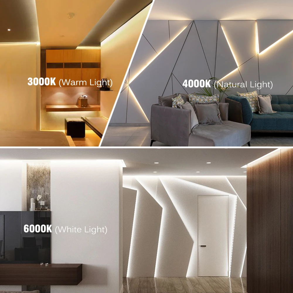 شريط إضاءة LED 12 فولت 24 فولت 3000 كيلو 4000 كيلو 6000 كيلو 3 مللي متر 5 مللي متر شريط إضاءة داخلي ضيق 5 متر/لفة