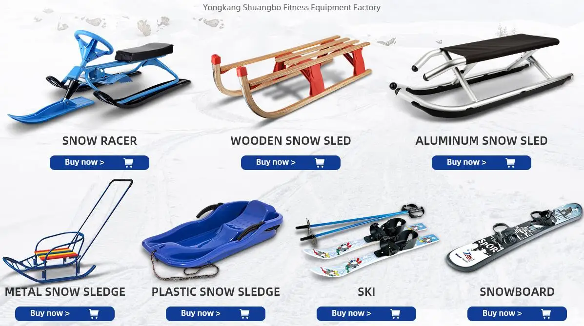 2026 Sleds for Kids Snowmobile for Snowscoot with Twin Brakes,Ski Sled Slider Board Snow Racer Sled for Boy Girl Gift 4 Yearspro