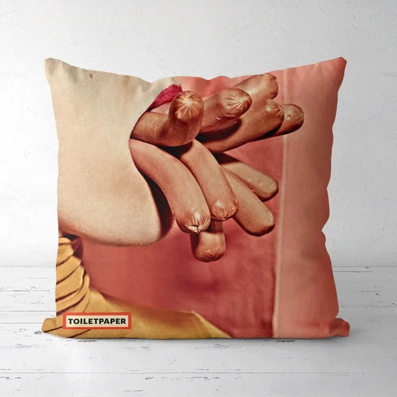 Christmas Home Garden Decoration Toilet Paper Printed Pillowcase Decoration Pillow Cushion Cover Interesting Home Decoration