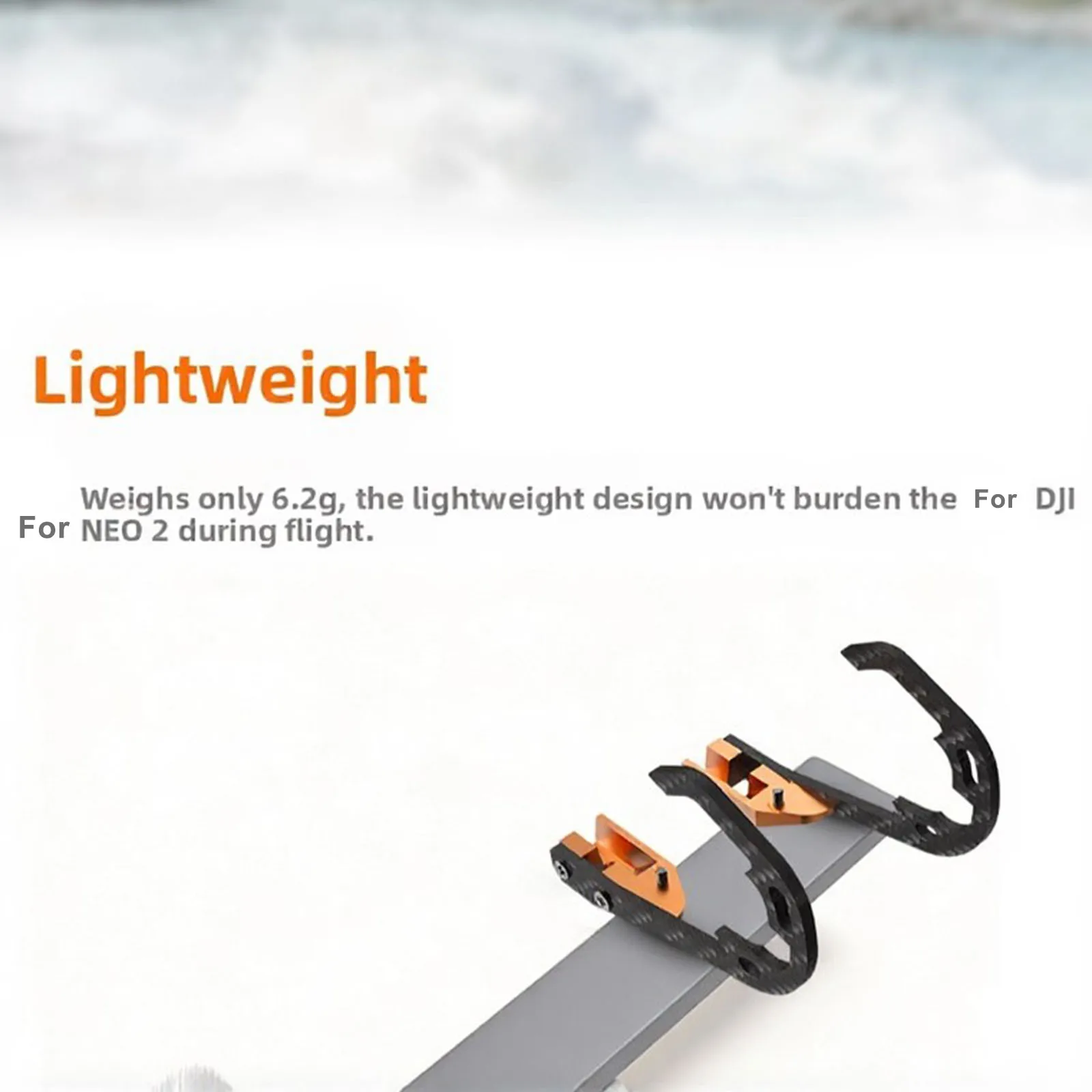 For DJI For NEO 2 Compatible Carbon Fiber Lens Guard - 6x5x1cm Lightweight Black Protective Bar For Gimbal Camera Lens