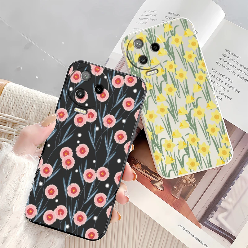 Custodia per telefono con motivo floreale floreale per Infinix Smart 10 Plus 8 HD Custodia morbida in silicone opaco TPU per Infinix Smart 9 8 Pro Capa