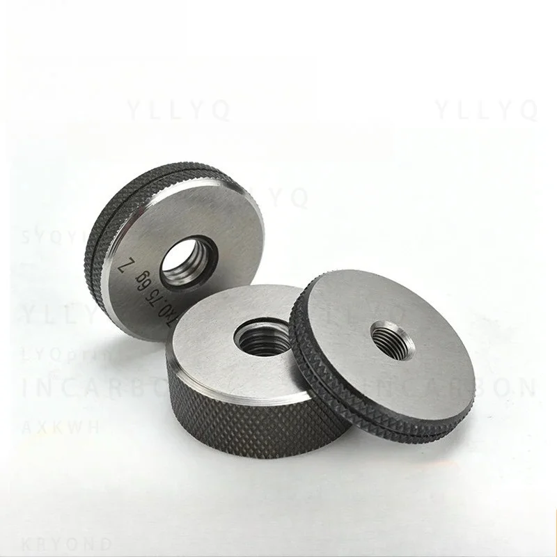 1SET(1*GO+1*NOGO) 6g Accuracy M68-M76 Metric Standard Fine Tooth Thread Ring Gauge Measure Tool X0.5/0.75/1/1.5/2/3/4/6