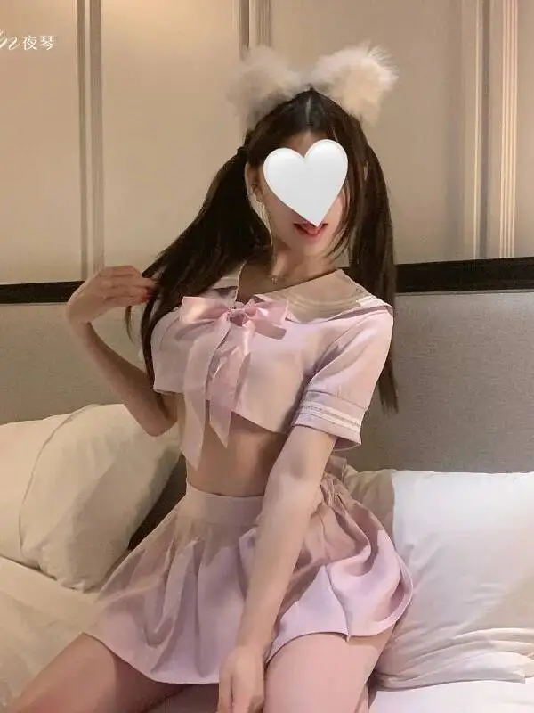 ليلة مثير الرغبة النقية الترا قصيرة مطوي تنورة مجموعات طالب JK المؤنث مثير Bowknot لطيف الحلو تنورة مجموعات الرغبة النقية 9UHZ #4