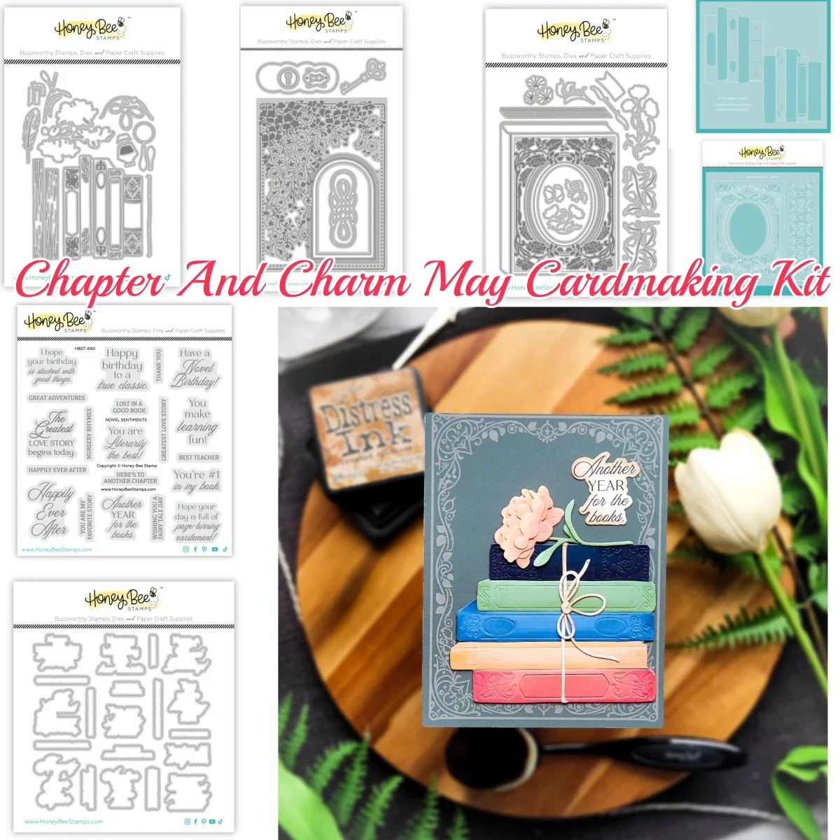 

Chapter And Charm May Cardmaking Kit Stamps Metal Cutting Dies Stencil for DIY Making Card Scrapbook Paper Craft Decoration