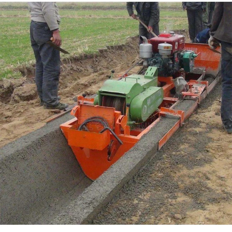 YG China Trench Forming Machine Agricultural Aqueducts Urban Drainage Channels Self Propelled Concrete Channel Lining Equipment