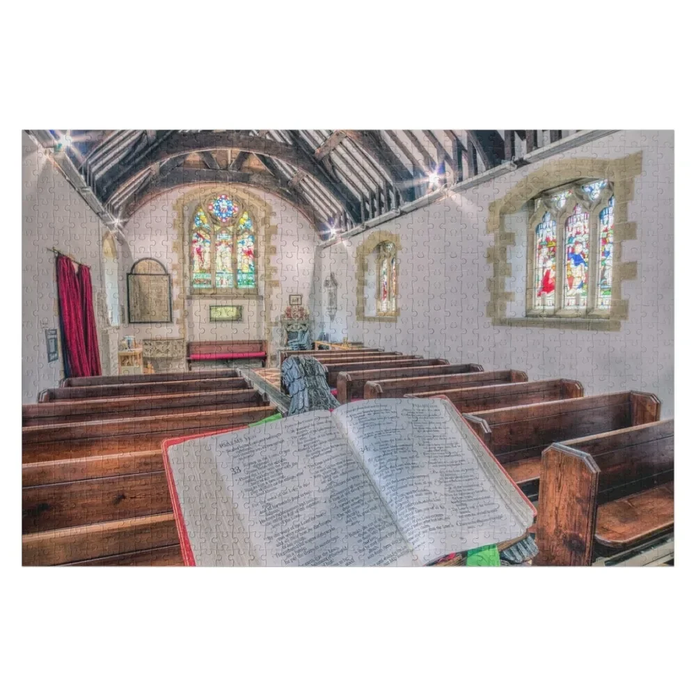 

Llantysilio Church Bible Llangollen Wales Jigsaw Puzzle Custom Wooden Gift Custom Name Wood Photo Custom Personalized Puzzle