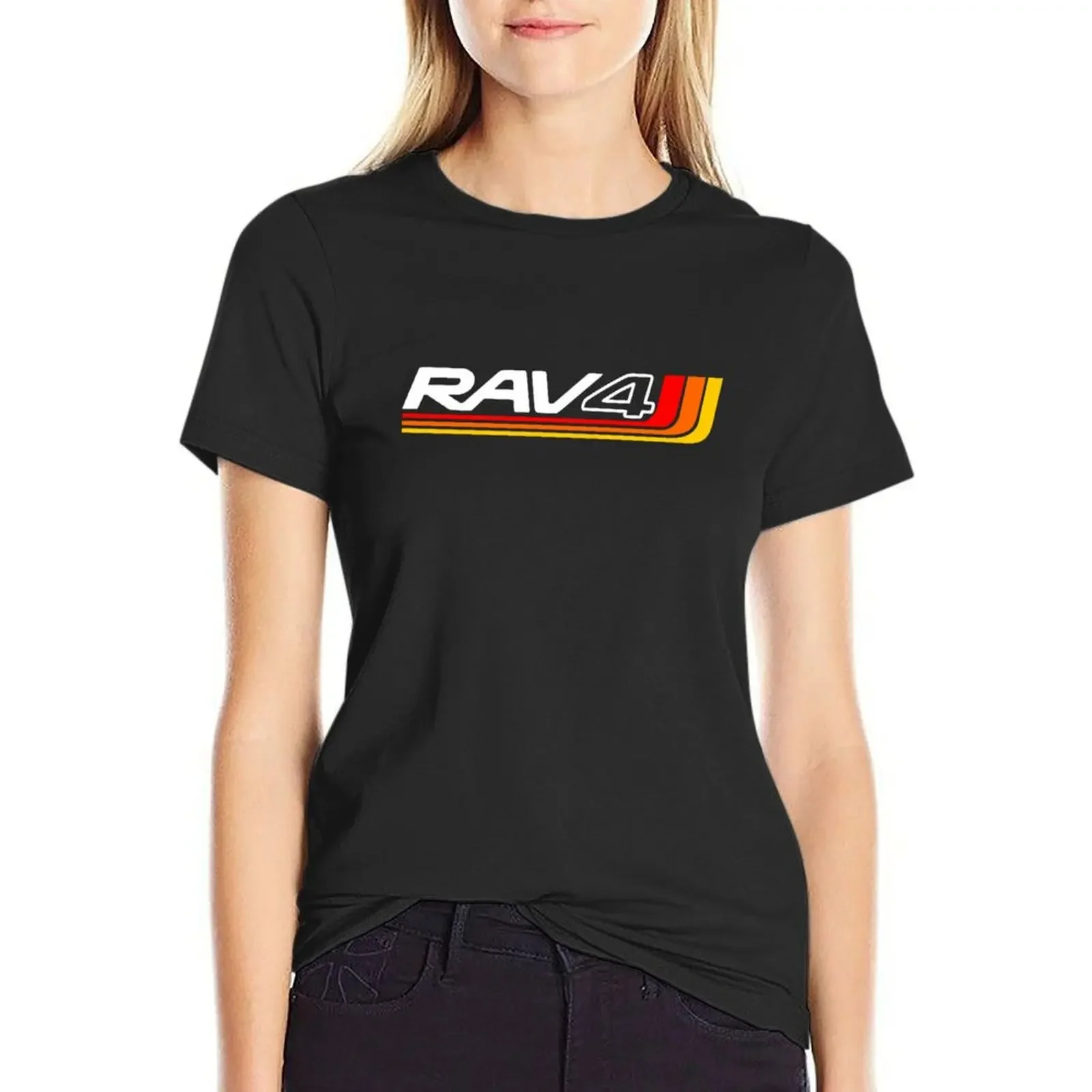 

RAV4 Heritage color Artwork T-Shirt graphics summer clothes tees funny t shirt for Women